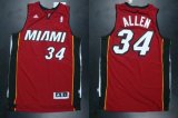 nba adidas miami heat #34 ray allen red revolution 30 jerseys