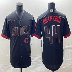 Nike Cincinnati Reds Elly De La Cruz black majestic baseball jerseys Joint name-BD 04