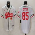 Nike San Francisco 49ers #85 George Kittle white baseball jerseys Joint name-BD 02