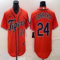 Nike Detroit Tigers #24 Miguel Cabrera orange Majestic baseball jerseys Joint name -BD 03