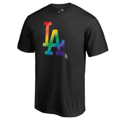 Men\'s Los Angeles Dodgers Fanatics Branded Pride Black T-Shirt