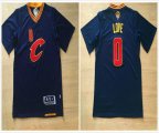 Cleveland Cavaliers Kevin Love #0 dark blue nba short sleeves jerseys