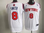 New York Knicks SMITH 8# White NBA Jerseys