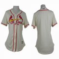 women St.Louis Cardinals blank beige MLB Jerseys