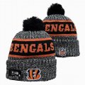 2024 Cincinnati Bengals gray black orange NFL Sports Cuffed Knit Hats