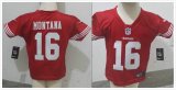 nike san francisco 49ers Joe Montana 16 elite red nfl Children jersey