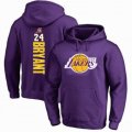 Los Angeless Lakers #24 Kobe Bryant purple NAB Hoodie