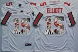 Ohio State Buckeyes Ezekiel Elliott #15 white fashion college football jersey(2)