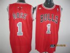 Chicago Bulls 1 DERRICK ROSE red nba jersey