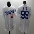 2016 Los Angeles Dodgers 99# Hyun-Jin Ryu white elite basketball jersey