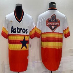 Nike Houston Astros blank orange white baseball jerseys Champions-BD