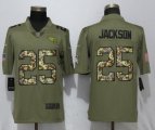 Nike Titans 25 Jackson Olive Camo Carson 2017 Salute to Service Limited Jersey