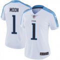 Women Tennessee Titans #1 Moon Nike white Color Rush Limited Jersey