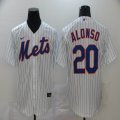 Nike New York Mets #20 Pete Alonso white majestic mlb baseball jersey