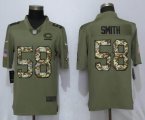 Nike Chicago Bears 58 Smith Olive Camo Carson 2017 Salute to Service Limited Jersey