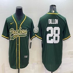 Nike Green Bay Packers #28 Legend A.J. Dillon green baseball jerseys Joint name-BD 01