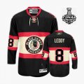 2013 NHL Stanley Cup Nick Leddy 8 Black New Third Chicago Blackhawks Jerseys