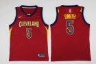 Nike Cleveland Cavaliers #5 JR Smith red nba basketball jersey-LT