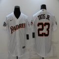 Nike San Diego Padres #23 Fernando Tatis Jr. white throwback majestic baseball Jerseys-BD