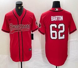 Nike Tampa Bay Buccaneers #62 Graham Barton red baseball Joint name -BD 01