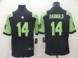 Nike New York Jets #14 Sam Darnold black light green Color Rush Limited Jersey-city version