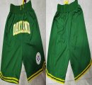 Oakland Athletics green mlb baseball shorts with pocket-XD