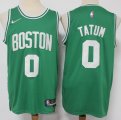 Nike Boston Celtics #0 Jayson Tatum green nba basketball jerseys 75th -S8