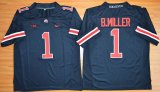 2015 Ohio State Buckeyes Braxton Miller 1 NCAA Football Jersey - Blackout