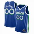 Customized Dallas Mavericks blue basketball jerseys city version