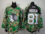 Reebok Chicago Blackhawks HOSSA #81 camo Green nhl Jersey