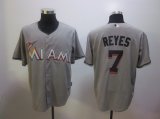 Miami Marlins 2012 #7 Jose Reyes grey mlb jerseys