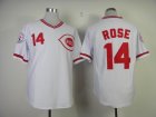 Cincinnati Reds ROSE 14# wbite throwback mlb jersey