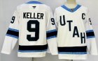 Utah Hockey Club #9 Weller white hockey jerseys C patch