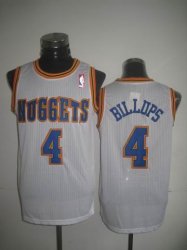 Denver Nuggets 4 Chauncey Billups white NBA Jersey