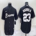 Nike Atlanta Braves #23 Michael Harris II black new majestic baseball jersey-BD