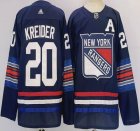 Adidas New York Rangers #20 Chris Kreider Navy NHL Jerseys-PD