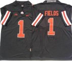 Ohio State Buckeyes #1 Justin Fields black Nike limited ncaa Jersey