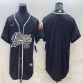 Nike San Francisco 49ers blank black baseball jerseys Joint name-BD