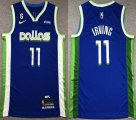 Nike Dallas Mavericks #11 Irving Dark blue nba jerseys with 6 patch