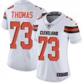 Women Browns #73 Toe Thomas white Nike Color Rush Limited Jerseys