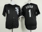 Chicago White Sox Adam Eaton #1 black baseball jerseys