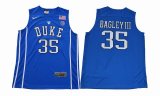 2017 Duke Blue Devils #35 BagleyIII V Neck College Basketball Jersey - Blue