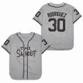 Benny The Jet Rodriguez #30 The Sandlot Gray Movie Baseball Jersey