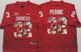 Oklahoma Sooners #32 Samaje Perine red fashion college football jersey(1)