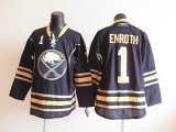 Buffalo Sabres #1 Jhonas Enroth Dark Blue NHL Jerseys