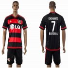 2015-2016 Bayer 04 Leverkusen club CHICHARITO #7 black soccer jersey away