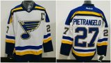 St.Louis Blues Alex Pietrangelo #27 white NHL hockey Jerseys C patch