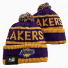 2024 Los Angeles Lakers purple yellow NBA Sports Cuffed Knit Hats