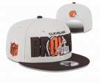 2023 Browns white NFL Snapback Hats-YD