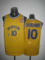 Golden State Warriors #10 HARDAWAY Yellow NBA Jerseys